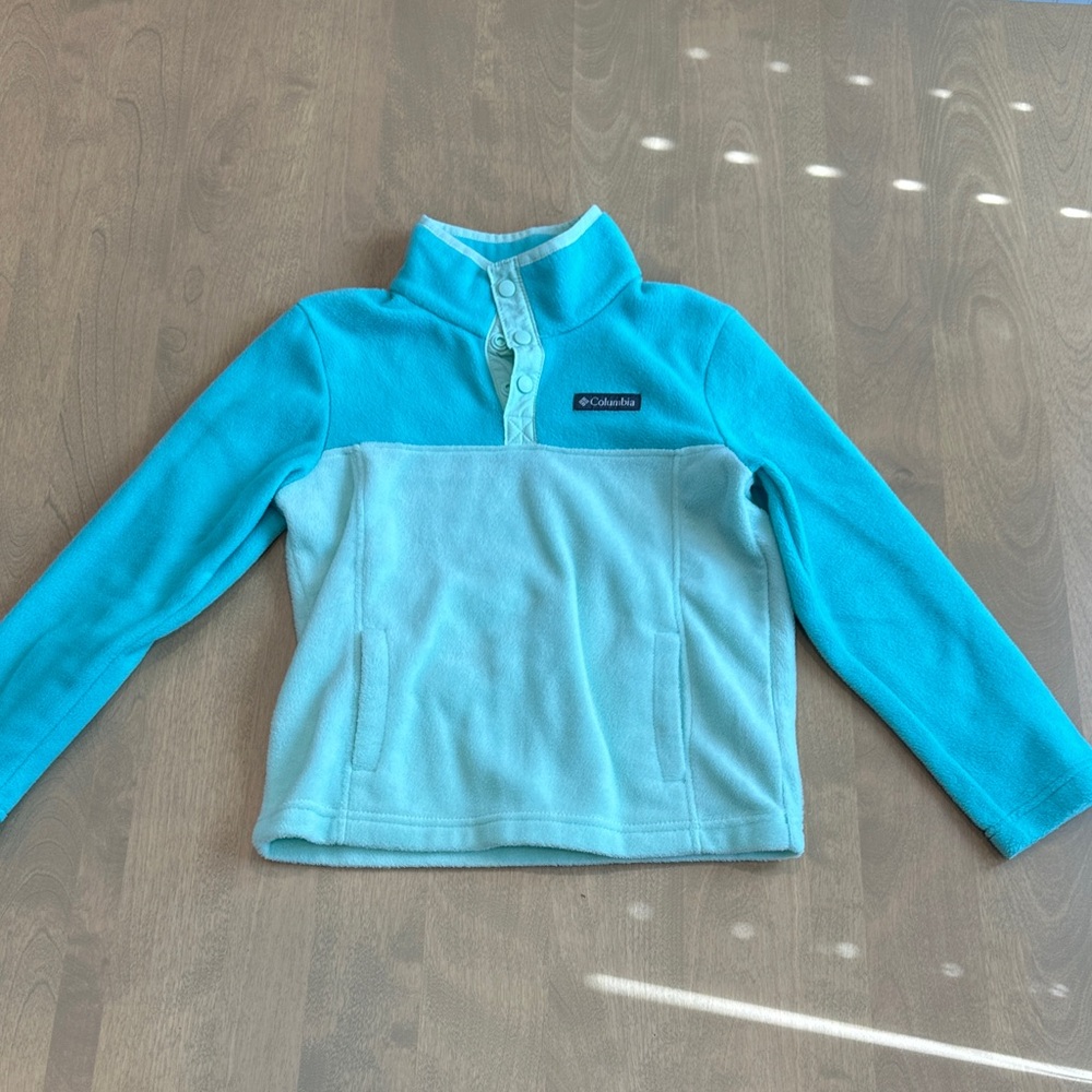 Columbia Kids' Green and Light Green Fleece Pullover